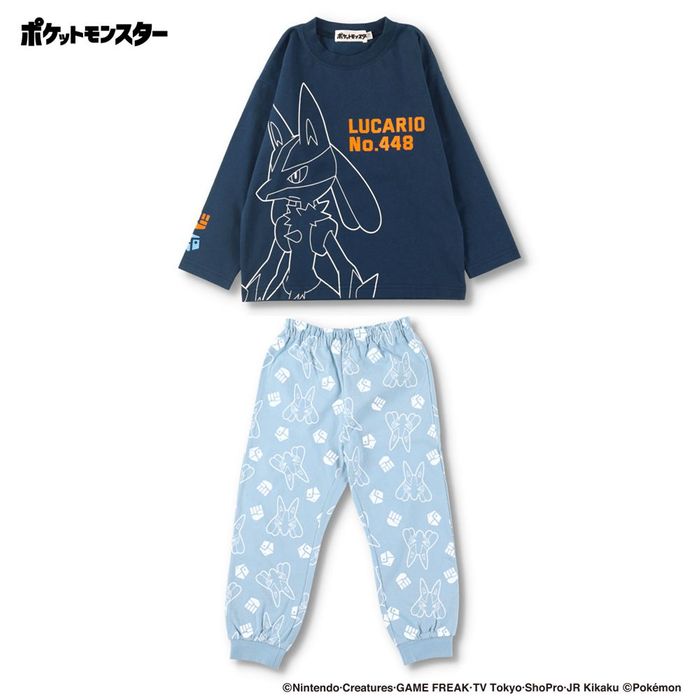 【Pokemon/ポケットモンスター（ポケモン）】 ルームウェア パジャマ 子供服 子ども服 ニャオハ ホゲータ クワッス ピカチュウ ルカリオ｜branshes｜21