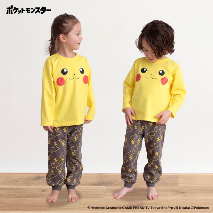 【Pokemon/ポケットモンスター（ポケモン）】 ルームウェア パジャマ 子供服 子ども服 ニャオハ ホゲータ クワッス ピカチュウ ルカリオ｜branshes｜11