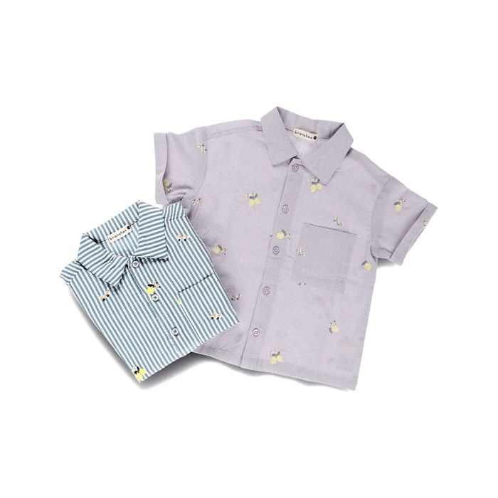 branshes 【SALE】【おそろい】レモン＆フラワー総柄刺しゅう