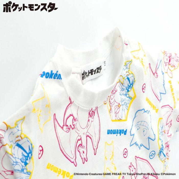 【Pokemon/ポケモン】半袖Tシャツ 子供服 キッズ ジュニア トップス 半袖 ティーシャツ ポケットモンスター キャラクター キャプテンピカチュウ