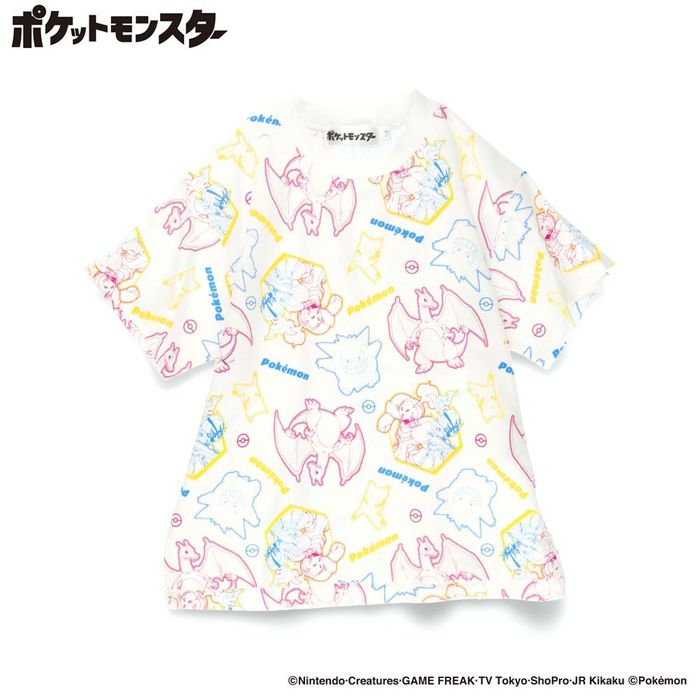 【Pokemon／ポケモン】半袖Tシャツ 子供服 キッズ ジュニア トップス 半袖 ティーシャツ ポケットモンスター キャラクター キャプテンピカチュウ