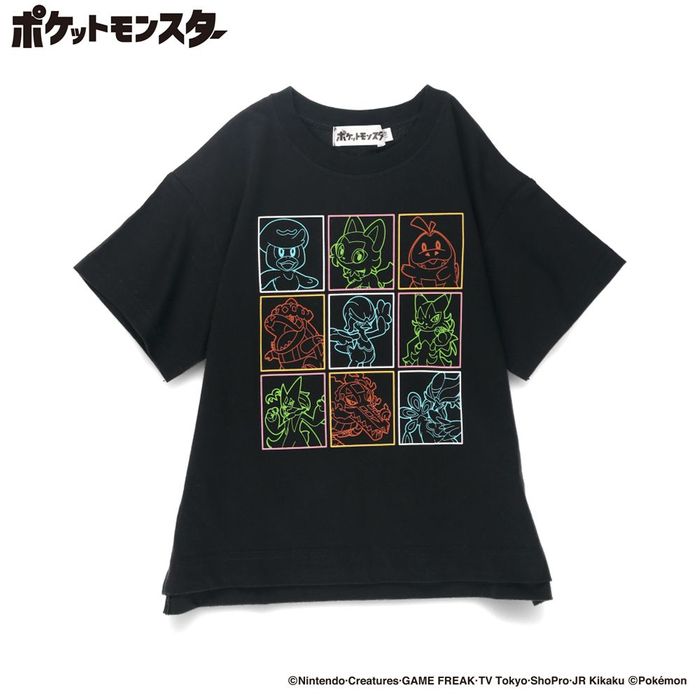 【Pokemon／ポケモン】半袖Tシャツ 子供服 キッズ ジュニア トップス 半袖 ティーシャツ ポケットモンスター キャラクター キャプテンピカチュウ