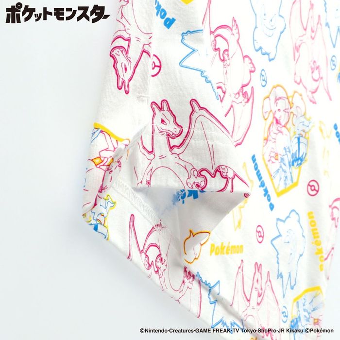 【Pokemon／ポケモン】半袖Tシャツ 子供服 キッズ ジュニア トップス 半袖 ティーシャツ ポケットモンスター キャラクター キャプテンピカチュウ