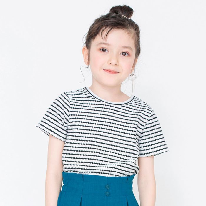 後ろリボン半袖Tシャツ 半袖 カットソー クルーネックトップス ワンポイント 女の子 ガールズ 子供服 子ども服 ベビー キッズ ジュニア｜branshes｜20