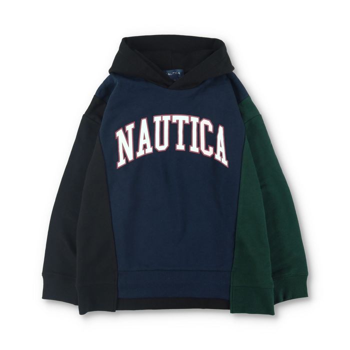 子供服 NAUTICA/ノーティカ リメイク風配色切替パーカー :32-2404-024