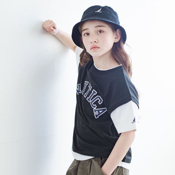 子供服 NAUTICA/ノーティカ ベストレイヤード半袖Tシャツ 男の子