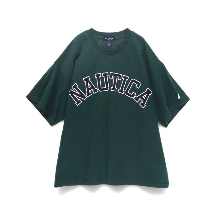 NAUTICA 【NAUTICA/ノーティカ】ロゴアップリケ半袖Tシャツ25SS