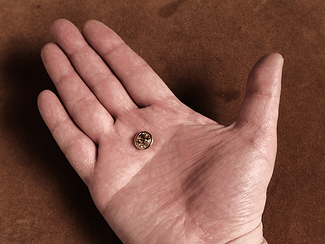 真鍮 ピンバッチ用 バタフライクラッチ （5組セット）ブラス ピンズ  