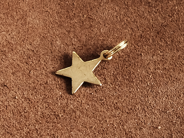 Yahoo! Yahoo!ショッピング(ヤフー ショッピング)極小二重リング付き 真鍮チャーム（スター）星 宇宙 五芒星 星型正多角形 星印 ヘキサグラム ブラス パーツ アクセサリー ゴールド