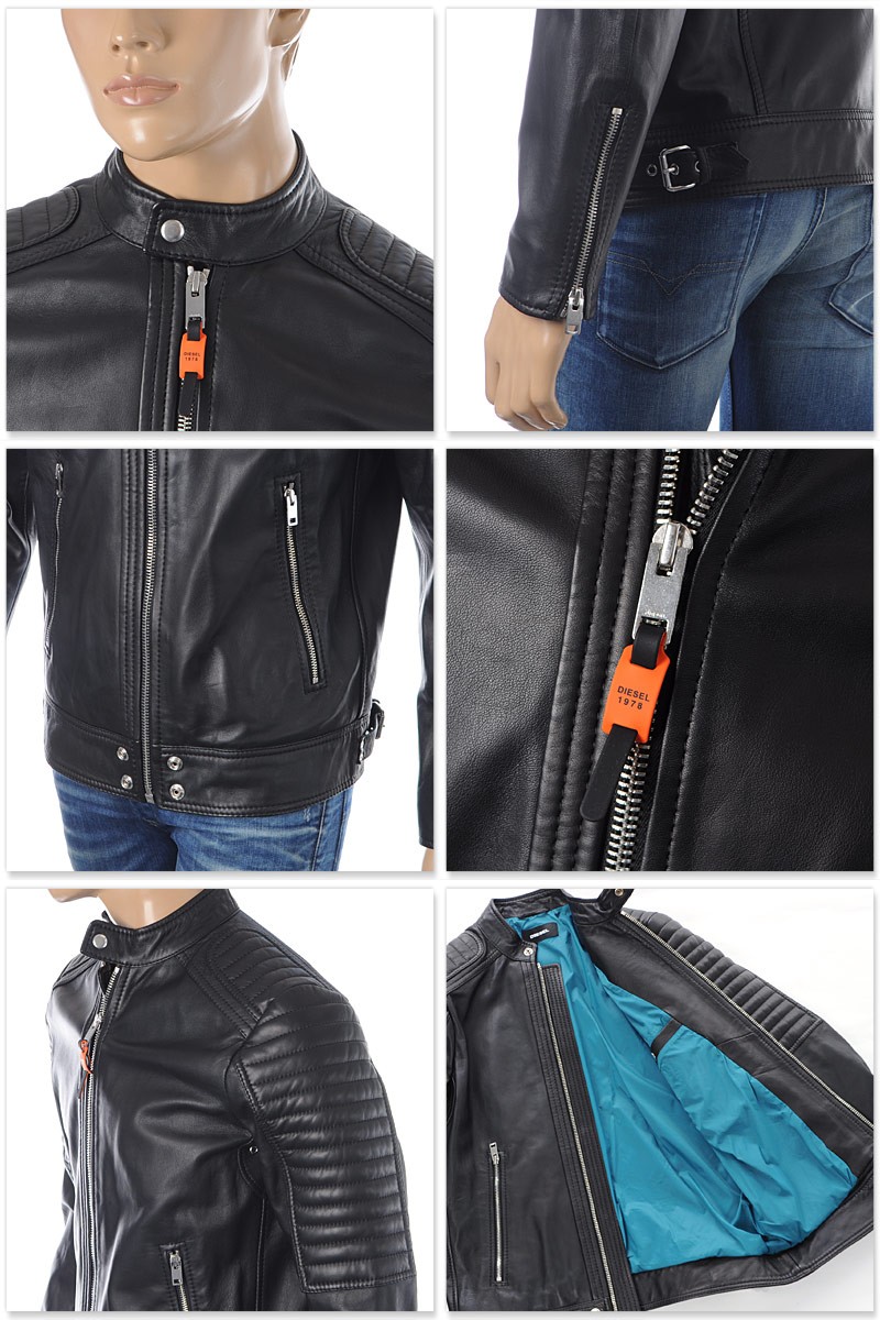 ディーゼル Diesel レザージャケット メンズ ファッション アウター アウター L Shiro 00sm9a 0tauh ブラック メンズ Bravas