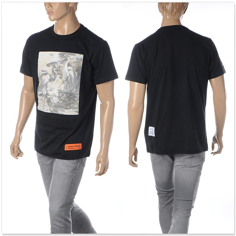 ヘロン プレストン HERON PRESTON クルーネックTシャツ 半袖 メンズ T-SHIRT REG HERON BIRDS  HMAA011S20914022 ブラック : 20116201102 : BRAVAS - 通販 - Yahoo!ショッピング