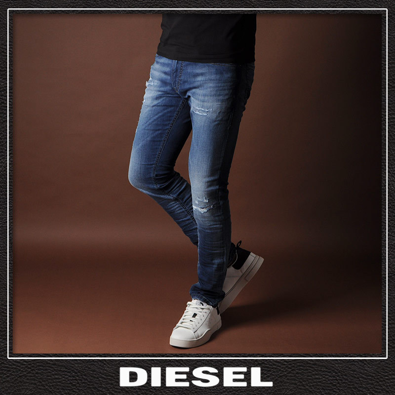 ディーゼル DIESEL デニムスウェットパンツ メンズ ジョグジーンズ THOMMER Y-NE A00882-069PL ウォッシュドブルー 2020秋冬新作