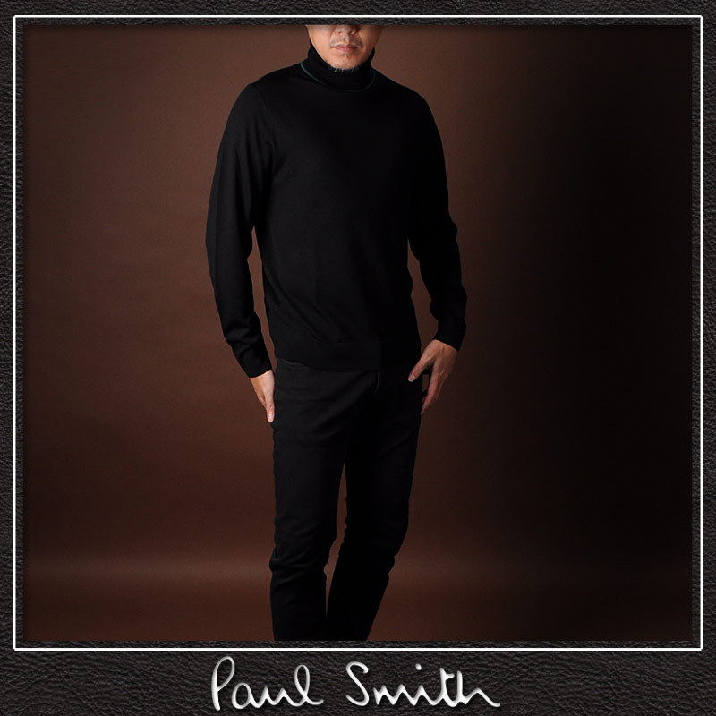 ポールスミス PAUL SMITH タートルネックニット セーター トップス ブランド メンズ M2R 145U E21001 ブラック  :20211009103:BRAVAS - 通販 - Yahoo!ショッピング