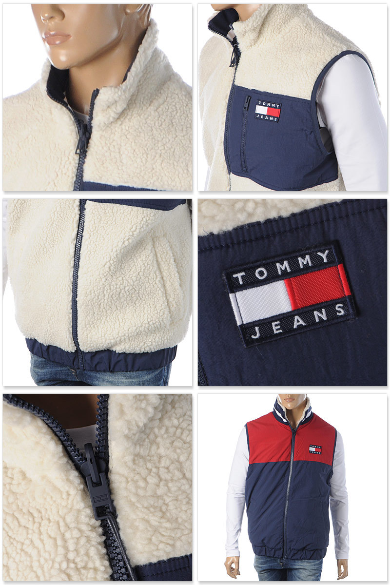 トミージーンズ TOMMY JEANS フリースボアベスト メンズ アウター ブランド リバーシブル DM0DM09507 ホワイト  :20212107101:BRAVAS - 通販 - Yahoo!ショッピング