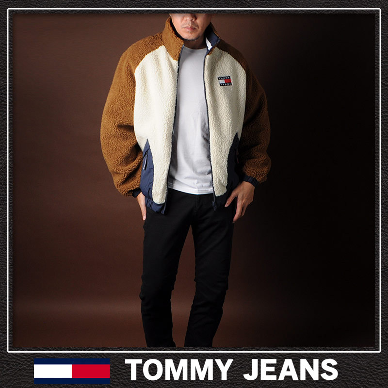 トミージーンズ TOMMY JEANS フリースボアジャケット メンズ アウター