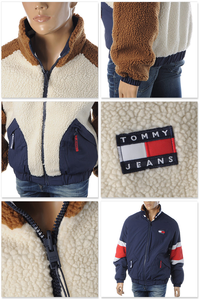 トミージーンズ TOMMY JEANS フリースボアジャケット メンズ アウター