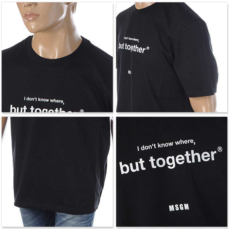 MSGM Tシャツ MSGM エムエスジーエム LOGO ON THE NECK T-SHIRTS ロゴ ネック