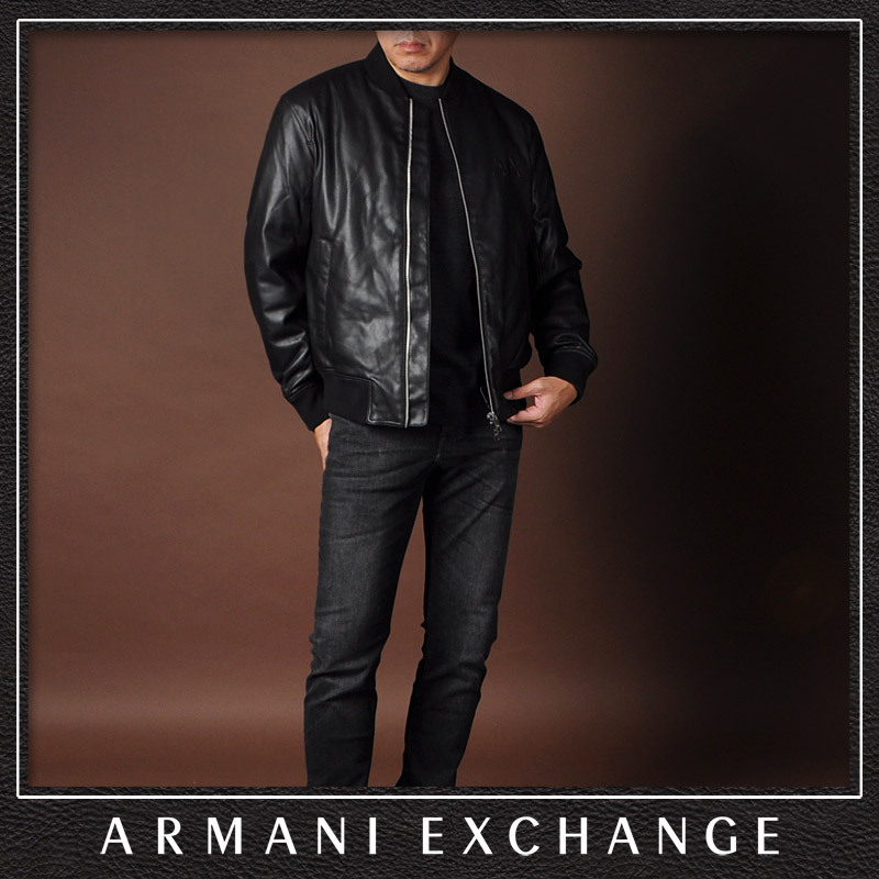 アルマーニエクスチェンジ A|X ARMANI EXCHANGE エコレザージャケット