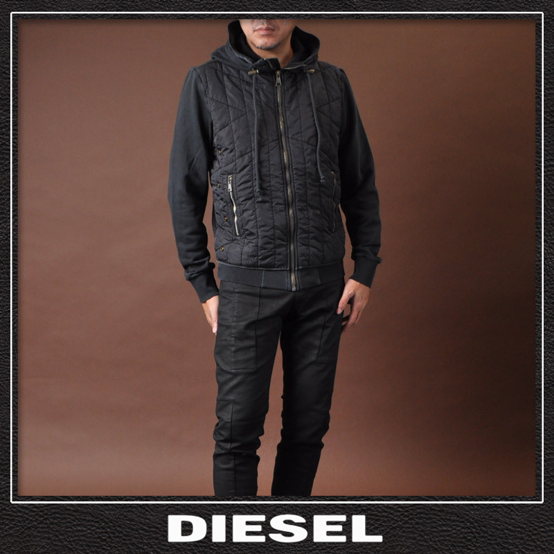 ディーゼル DIESEL ジップアップブルゾン メンズ アウター ブランド J-VESTER A03403-0LCAL ブラック  :21210607410:BRAVAS - 通販 - Yahoo!ショッピング