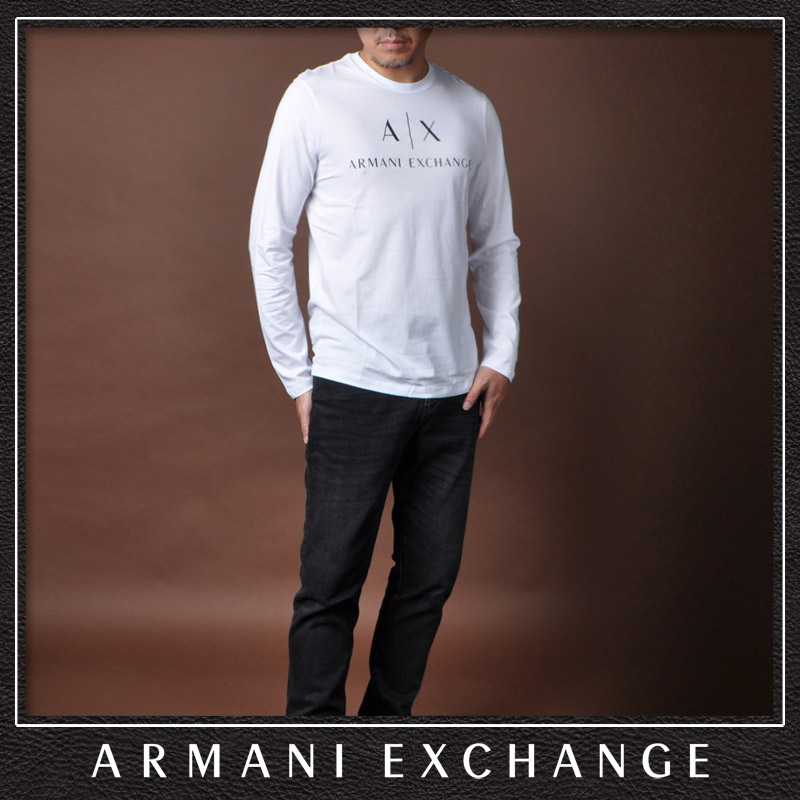 アルマーニエクスチェンジ A|X ARMANI EXCHANGE クルーネックTシャツ 長袖 ロンT メンズ ブランド 8NZTCH Z8H4Z  ホワイト :22110502102:BRAVAS - 通販 - Yahoo!ショッピング