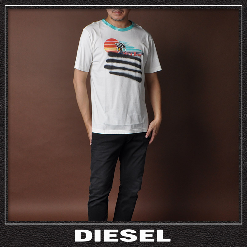 ディーゼル DIESEL クルーネックTシャツ 半袖 メンズ T-JUST-C1 A03773