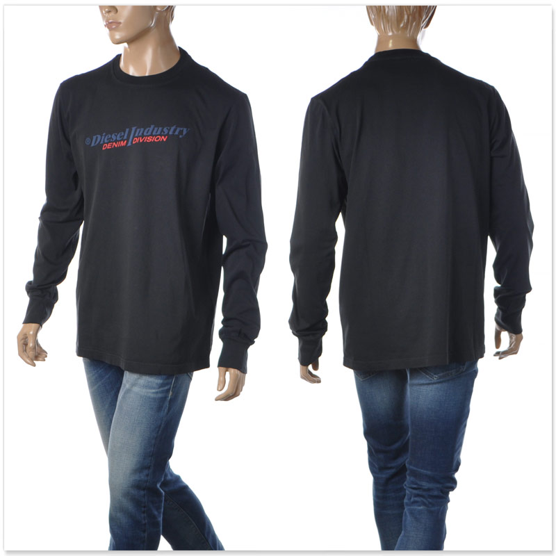 DIESEL ディーゼル クルーネックTシャツ 長袖 ロンT メンズ