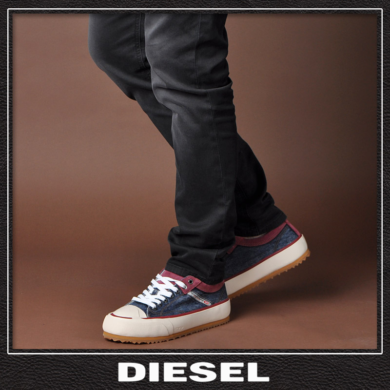 最終価格 希少 DIESEL ディーゼル 異素材 ローカット スニーカー パドラ 希少 DIESEL ディーゼル 異素材 ローカット スニーカー パドラ