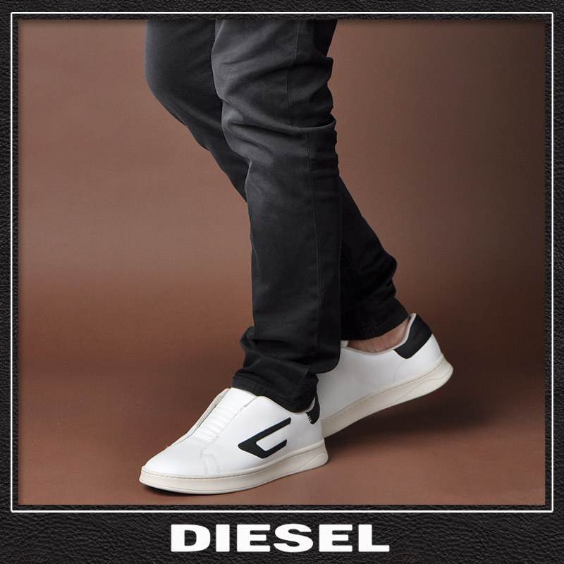 ディーゼル DIESEL レザースニーカー ローカット メンズ ブランド S-ATHENE SO Y02814 P4423 ホワイト