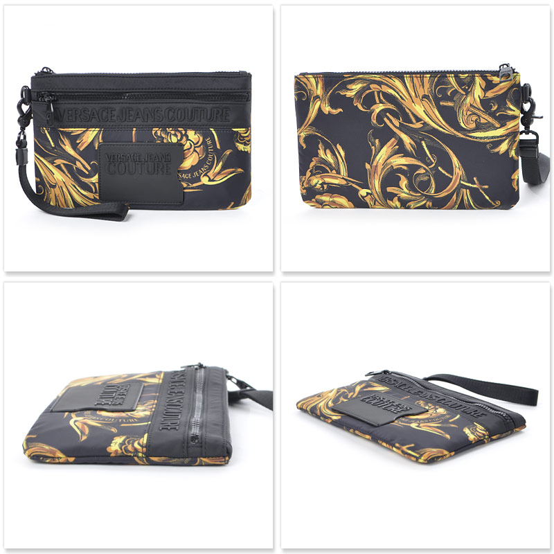 ヴェルサーチ ジーンズ クチュール VERSACE JEANS COUTURE クラッチバッグ セカンドバッグ メンズ ブランド 72YA5P90  ZS281 ブラック