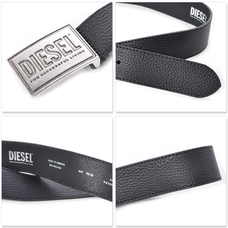 DIESEL ディーゼル レザーベルト メンズ ブランド B-GRAIN II