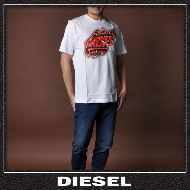 DIESEL ディーゼル Tシャツ メンズ 半袖 カットソー クルー