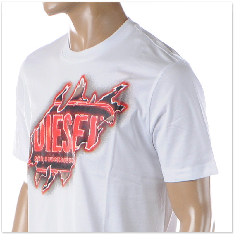 ディーゼル DIESEL 半袖 Tシャツ メンズ T-JUST-E43 T-JUST-E43 Man: T-shirt with graphic logo print | Diesel