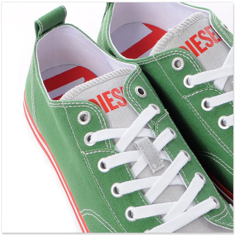 ディーゼル DIESEL スニーカー メンズ ブランド ローカット S-ATHOS-LOW Y02882-PR012 グリーン DIESEL（ディーゼル） スニーカー メンズ ブランド ローカット S-ATHOS