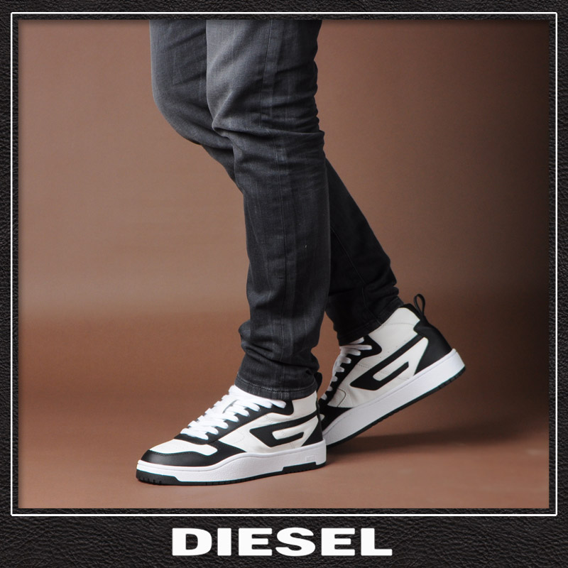 ディーゼル DIESEL スニーカー メンズ ブランド ハイカット S-UKIYO V2 MID Y03205-P5576 ブラック