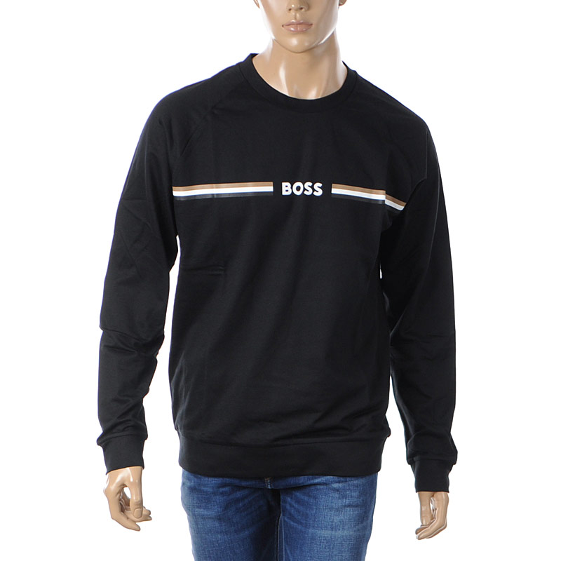 ヒューゴボス HUGO BOSS スウェットシャツ メンズ ブランド AUTHENTIC SWEATSHIRT 50521749 ブラック 2024秋冬新作