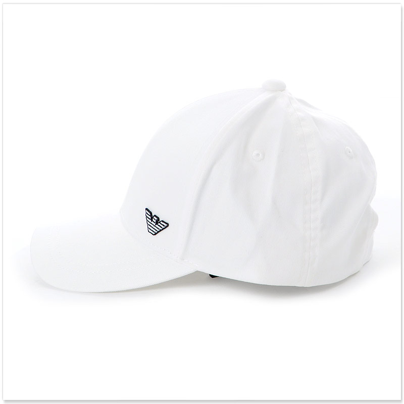 EMPORIO ARMANI エンポリオアルマーニ キャップ 帽子 メンズ ホワイト