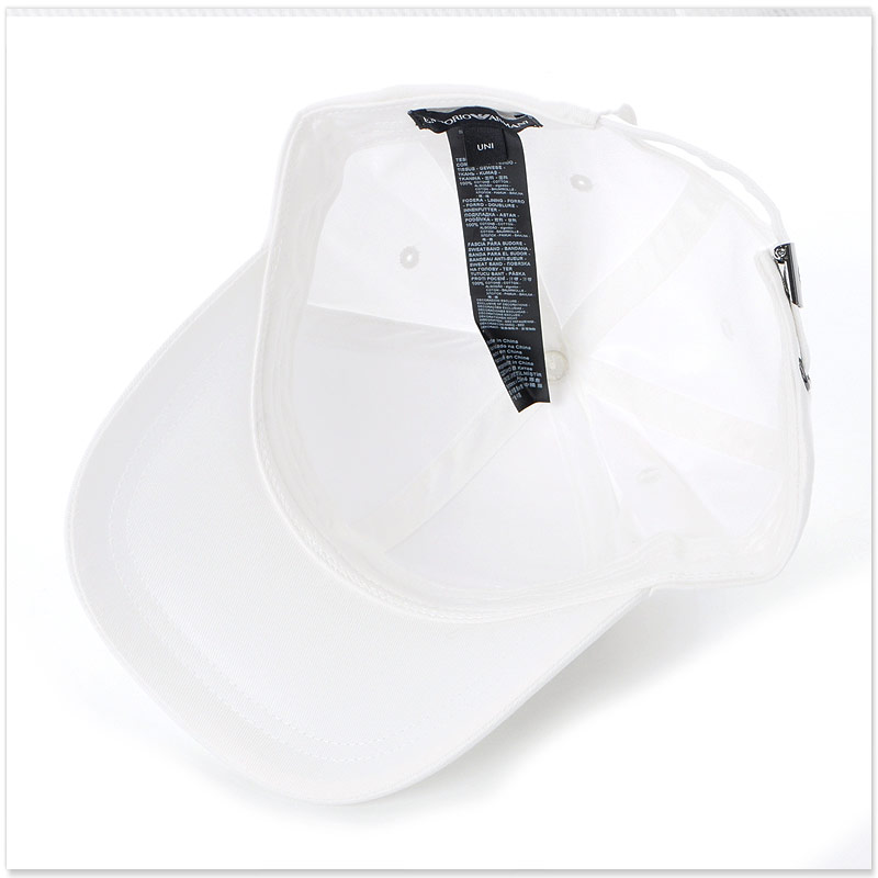 EMPORIO ARMANI エンポリオアルマーニ キャップ 帽子 メンズ ホワイト