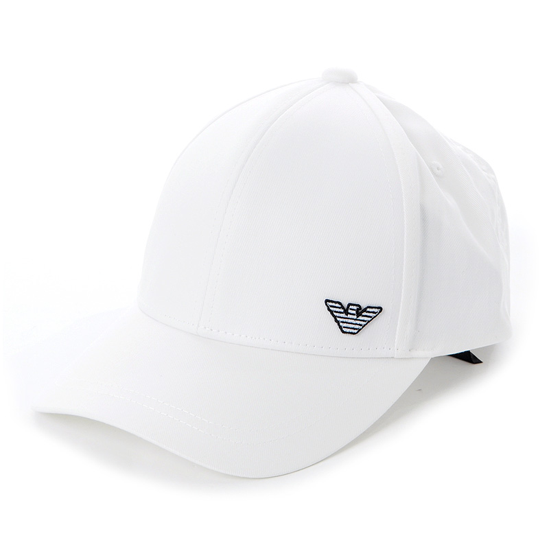 EMPORIO ARMANI エンポリオアルマーニ キャップ 帽子 メンズ ホワイト