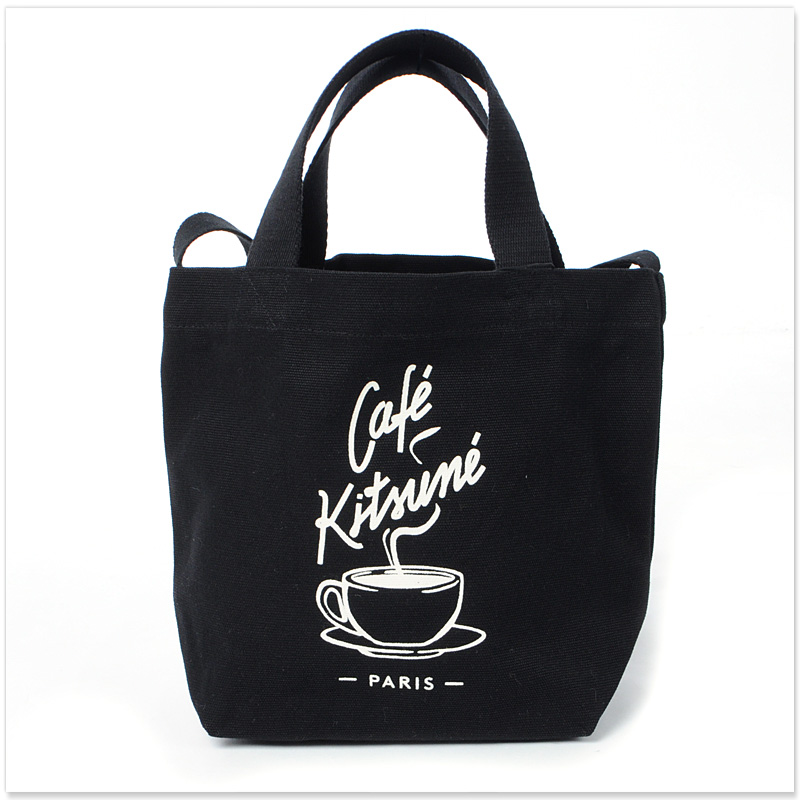 カフェキツネ トートバッグ（L） カフェ キツネ トートバッグ | Maison Kitsuné