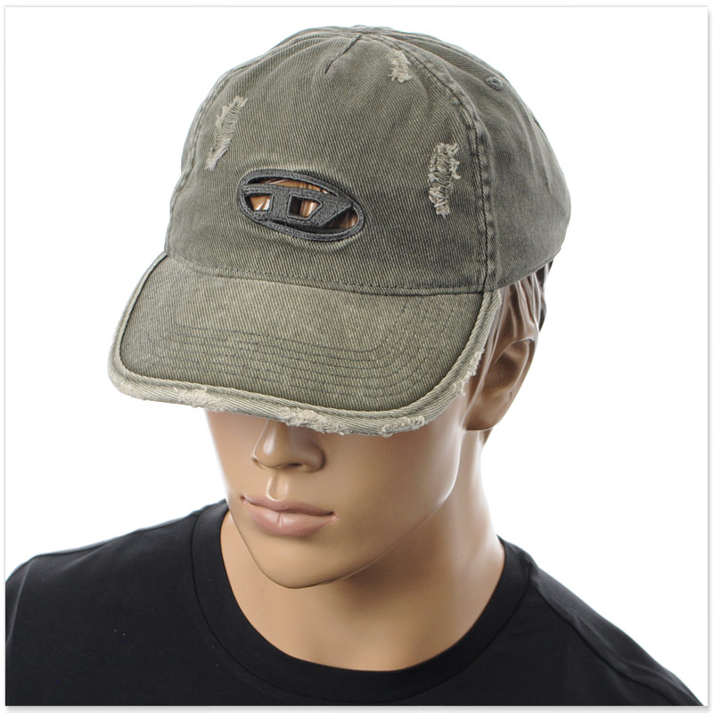 DIESEL / C-BALL-UTLT//キャップ/コットン/BRW/無地/メンズ/A18036// DIESEL（ディーゼル） キャップ 帽子 メンズ C-BALL-UTLT A18036-0EPBD