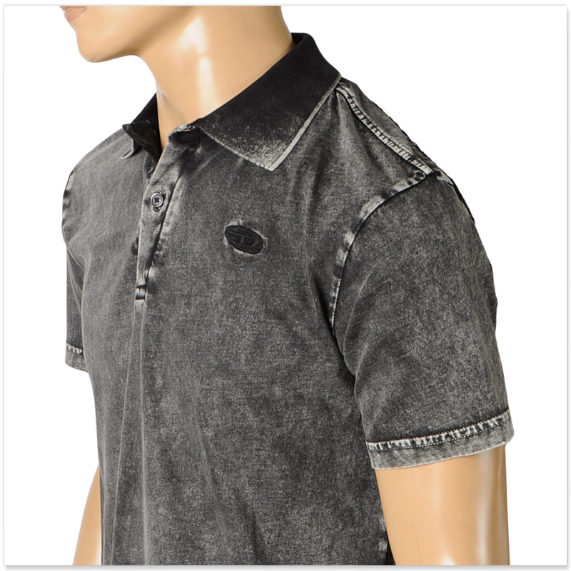 DIESEL ディーゼル　Dロゴ　ポロ DIESEL（ディーゼル） ポロシャツ メンズ T-REJUST-NC-DEN A20955