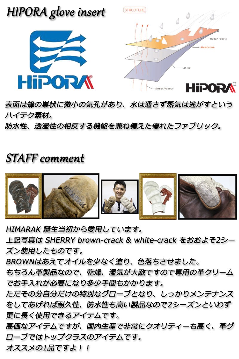 HIMARAK(ヒマラク) CAMBELL Mサイズ ブラック グローブ (キャンベル スノーボード HiPORA 3フィンガー トリガー ミトン サイドカントリー) HIMARAK / ヒマラク CAMBELL グローブ トリガー 手袋 メンズ