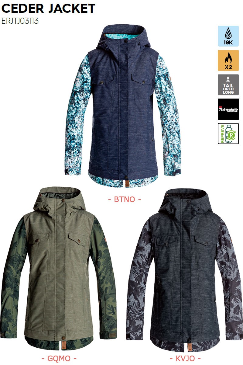 ロキシー ROXY スノーボードウェア CEDER JACKET ジャケット M ROXY（ロキシー） 17-18 ROXY / ロキシー CEDER jacket ウエア