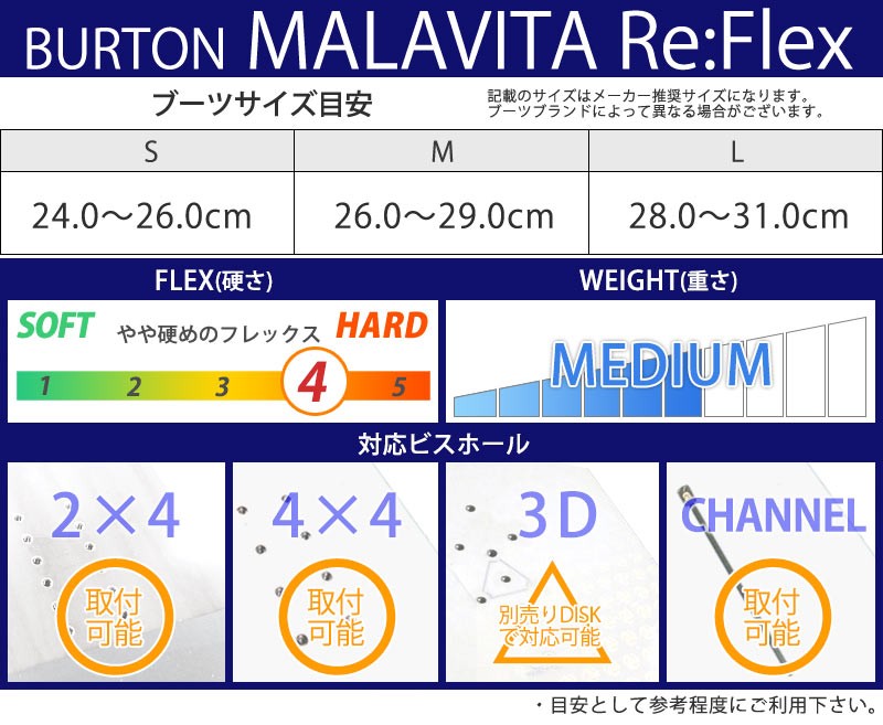 売れ筋がひ新作！ BURTON Malavita Re:Flex Mサイズ バートン