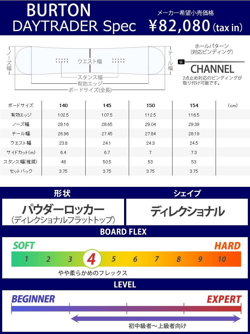 18-19 BURTON/バートン DAYTRADER デイトレーダー レディース 板