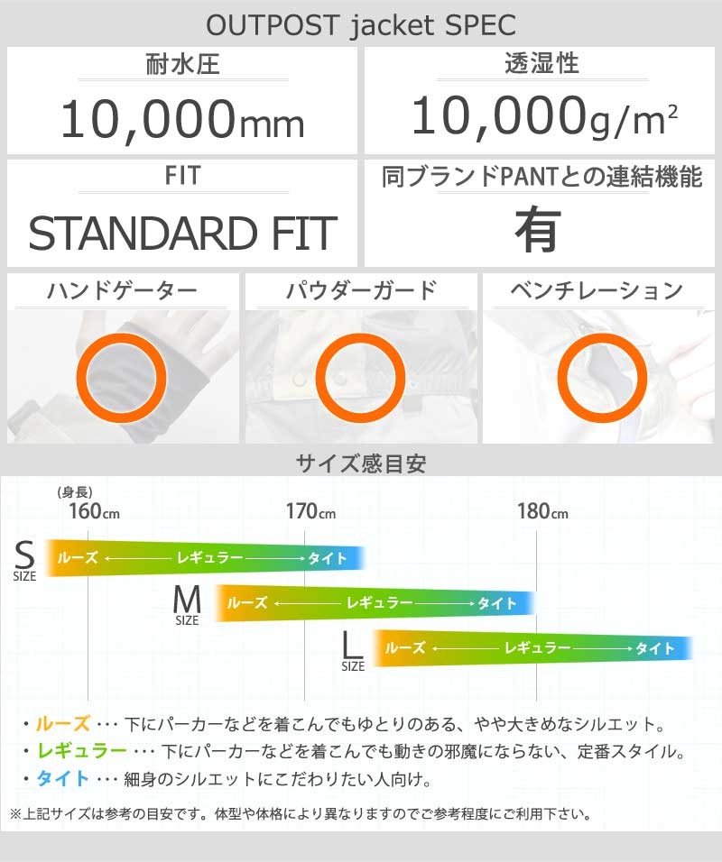 HOLDEN 18-19 HOLDEN/ホールデン M,S OUTPOST jacket メンズ
