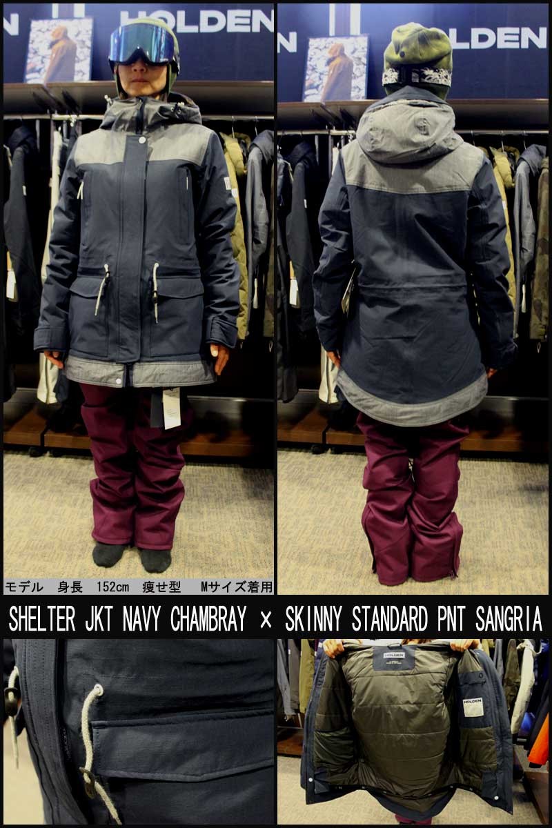 Holden Shelter Jacket スノーボード　ウェア HOLDEN 18-19 HOLDEN/ホールデン W,S SHELTER jacket レディース