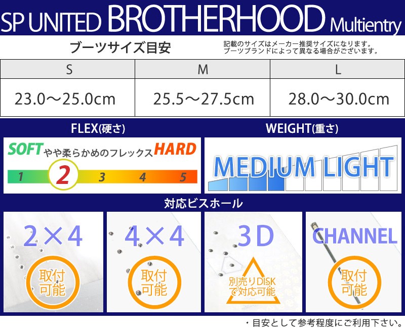 SP BROTHER HOOD ブラザーフッド Mサイズ バインディング - バインディング