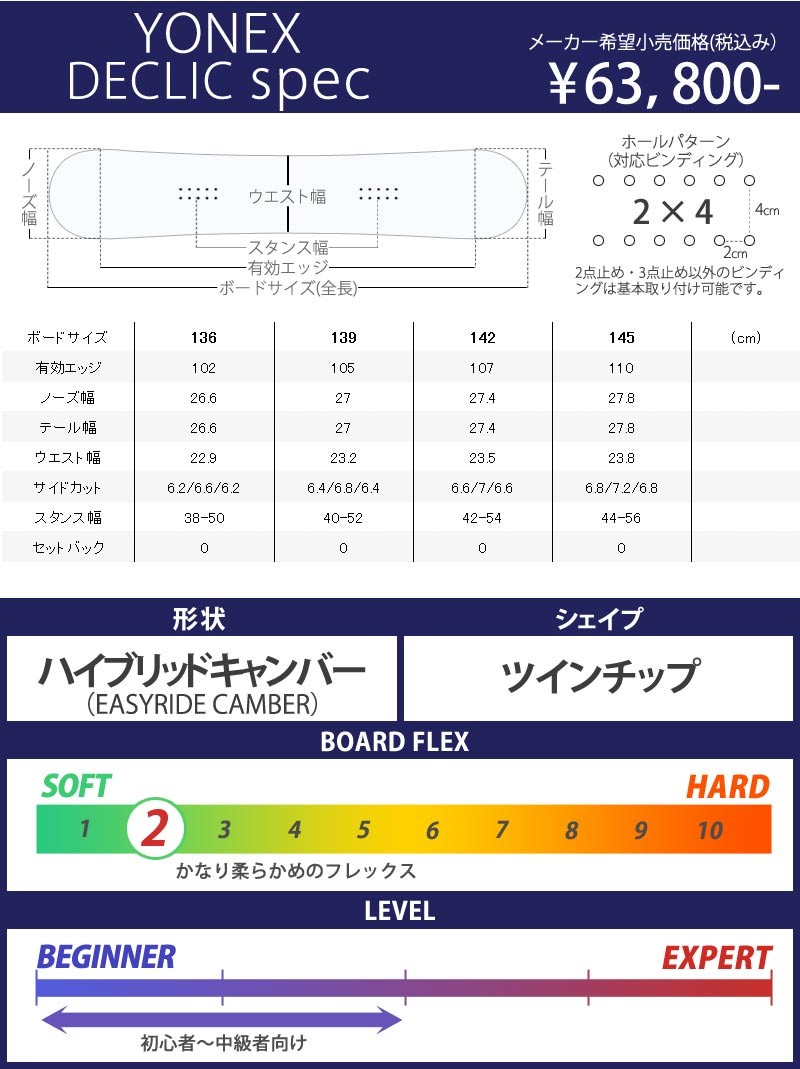 YONEX DECLIC 136cm 20-21 人気の雑貨 safetec.com.br