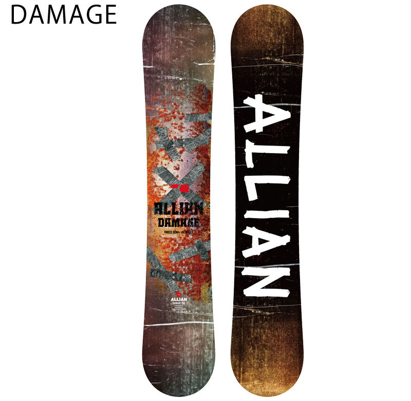 21-22 ALLIAN / アライアン DAMAGE ダメージ メンズ 板 スノーボード